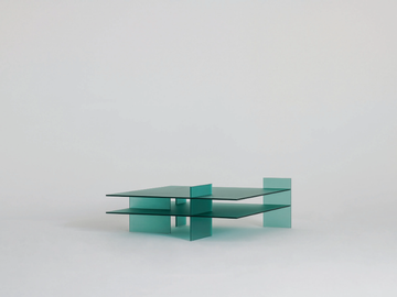 KAZIMIR - Low crystal coffee table by Glas Italia - view 2